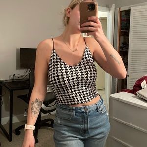 Black and white tank